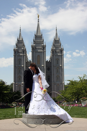 Salt Lake Temple wedding - Photography Bryan Jochumson